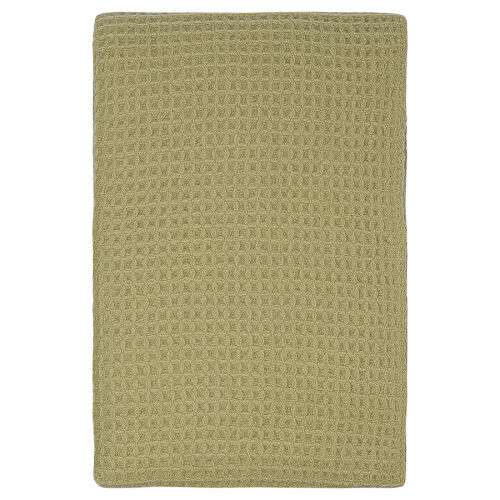 Плед из шерсти травянисто-зеленого цвета из коллекции essential, 130х180 см