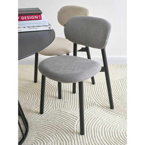 Стул round, рогожка, дымчато-серый 6