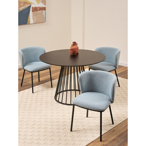 Стул foggy, букле, голубая пудра 4