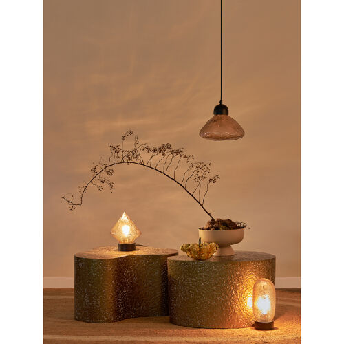 Светильник подвесной frozen light, D25 см, янтарный 4