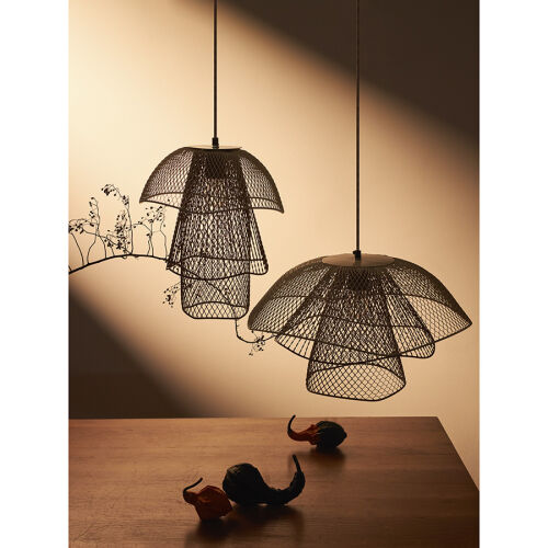 Светильник подвесной vinger, D28х37 см, белый/бежевый/золотой 1