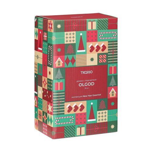 Домик с подсветкой olgod из коллекции new year essential, 19см 3 Домик с подсветкой olgod из коллекции new year essential, 19см 3
