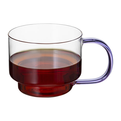 Набор кружек orb, 400 мл, прозрачные/фиолетовые, 2 шт. 5