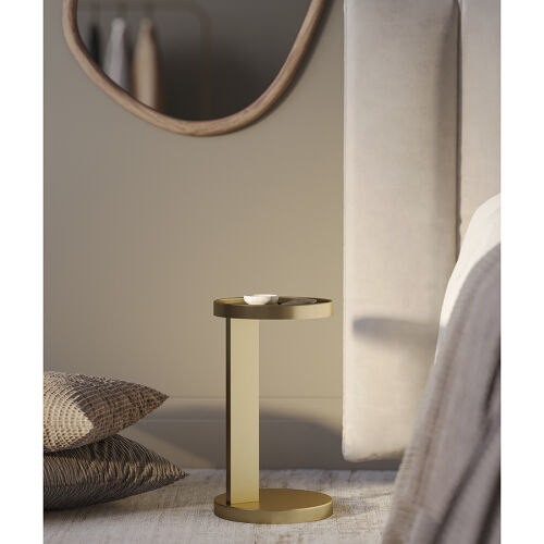 Столик приставной yanis, D25,5 см, золотой 1