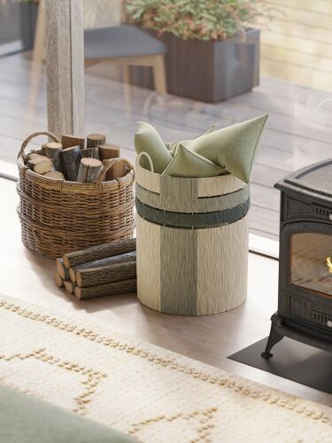Корзина плетеная bongo sage из коллекции ethnic, размер l 2 Корзина плетеная bongo sage из коллекции ethnic, размер l 2