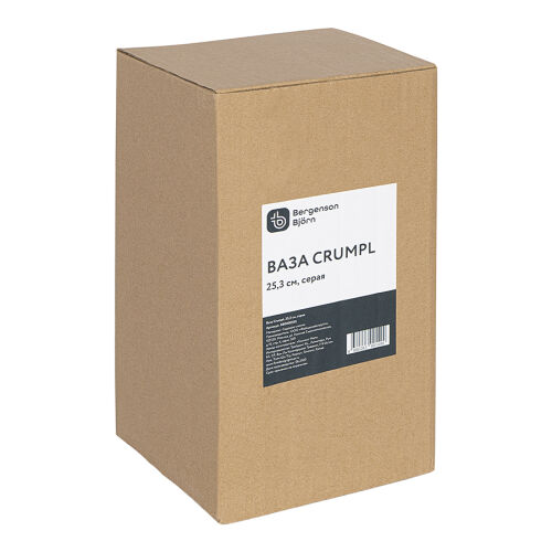 Ваза crumpl, 25 см, серая 7 Ваза crumpl, 25 см, серая 7