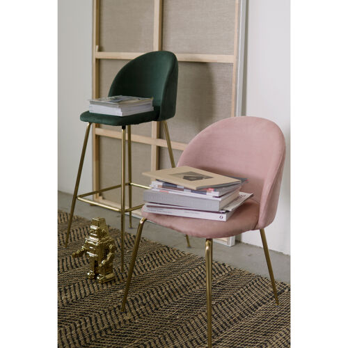 Стул барный coral, велюр, темно-зеленый 4