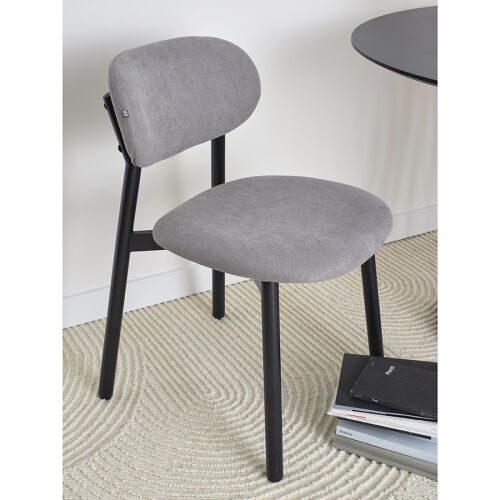 Стул round, рогожка, дымчато-серый 4
