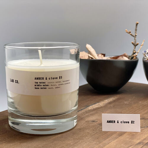 Свеча ароматическая lab co, amber&clove, 40 ч 3 Свеча ароматическая lab co, amber&clove, 40 ч 3