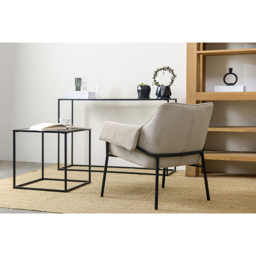 Лаунж-кресло aline, шенилл, серо-бежевое 3