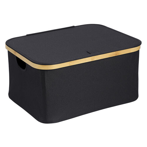 Корзина для белья neat low, 40x33x20 см, черная 1 Корзина для белья neat low, 40x33x20 см, черная 1