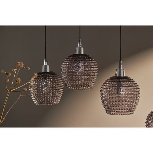 Светильник подвесной каскадный aurora, 110х18 см, серый 2