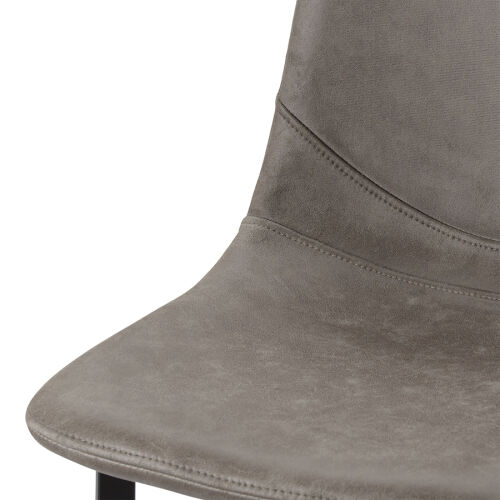 Стул барный hugh, экокожа, серо-коричневый 7