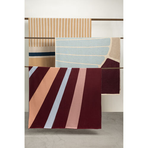 Плед из хлопка с рисунком tulip garden из коллекции terra, 130х1 4