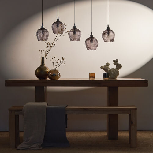 Светильник подвесной каскадный aurora, 110х18 см, серый 1