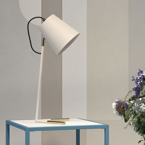 Лампа настольная byokko, D20х47 см, бежевая 3