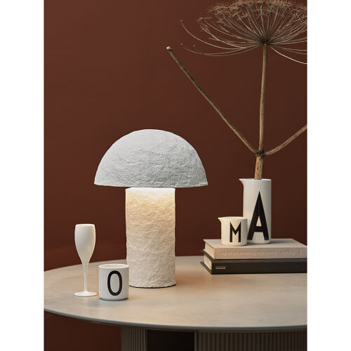 Лампа настольная texture sleek, D32x42 см, белая 1