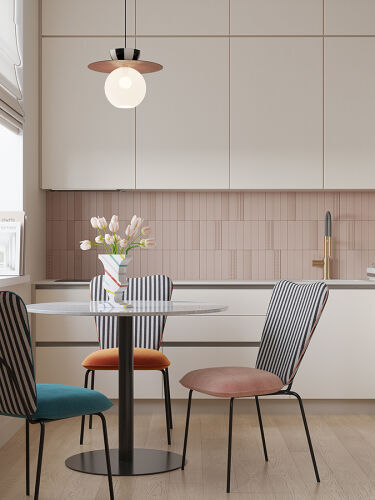 Стул pompadour, велюр, терракотовый 1