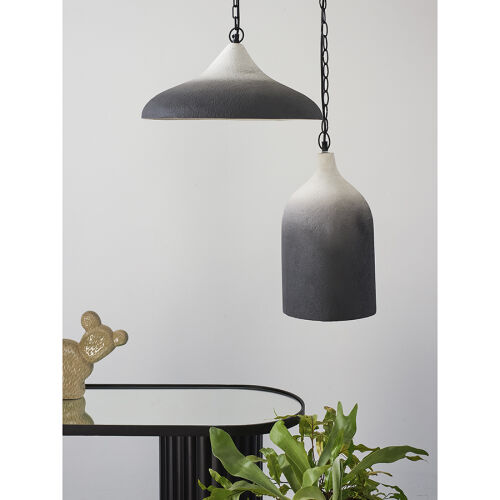 Светильник подвесной sustainable collection, D44х19 см, черный/б 1