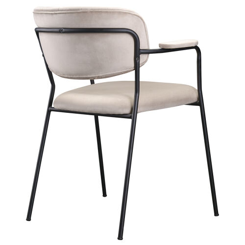 Стул eirill, велюр, серо-бежевый 3