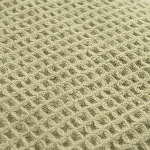 Плед из шерсти травянисто-зеленого цвета из коллекции essential, 7