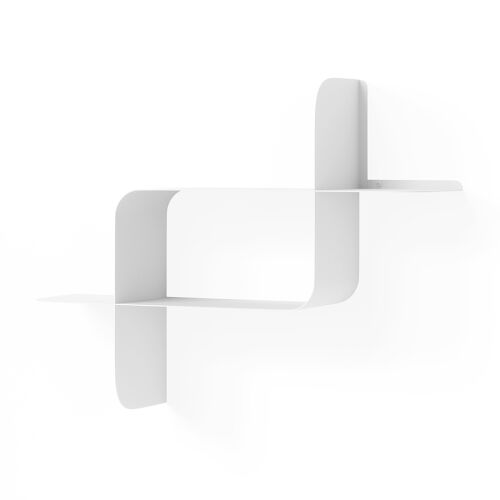 Набор металлических настенных полок montage, 2 шт., белый 3