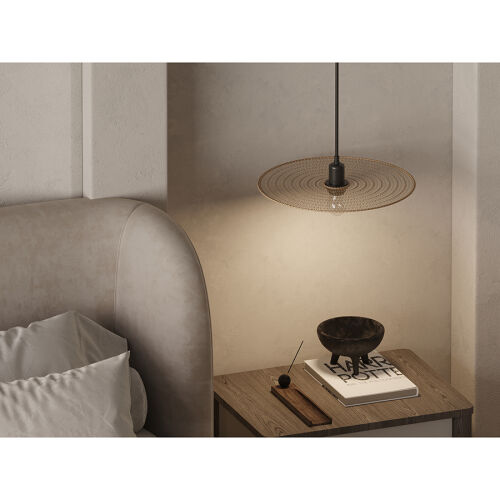 Светильник подвесной vinger, D38х8 см, бежевый 2