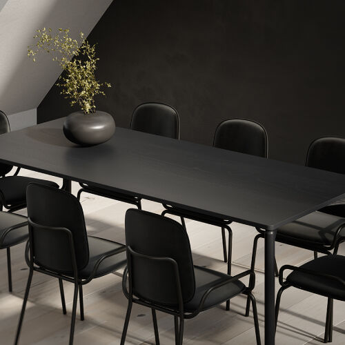 Стол обеденный saga, 75х120 см, темно-серый 3