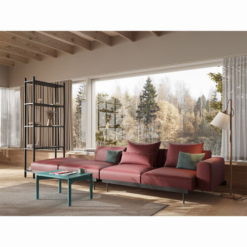 Столик кофейный saga, 50х70 см, сине-зеленый 2