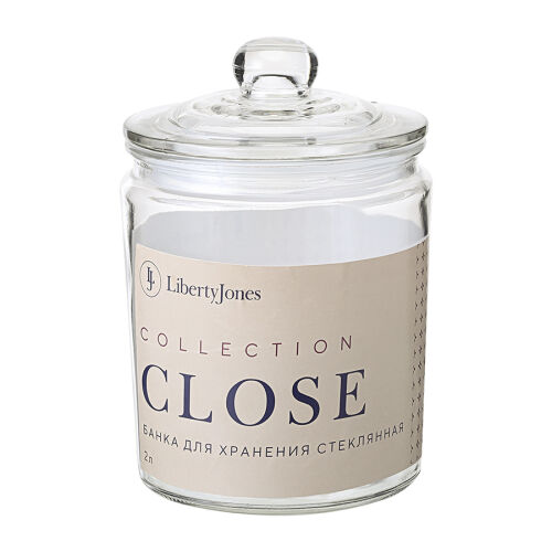 Банка для хранения стеклянная close, 2 л 1 Банка для хранения стеклянная close, 2 л 1