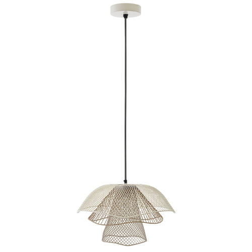 Светильник подвесной vinger, D48х30 см, белый/бежевый/золотой 1