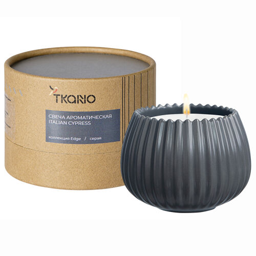 Свеча ароматическая italian cypress из коллекции edge, серый, 30 1 Свеча ароматическая italian cypress из коллекции edge, серый, 30 1