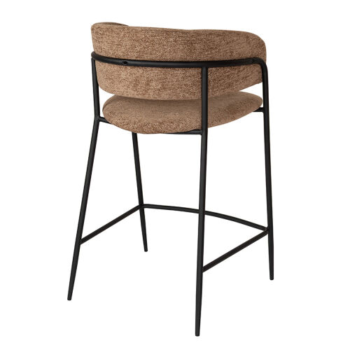 Стул полубарный helning, мягкий шенилл, светло-коричневый 6