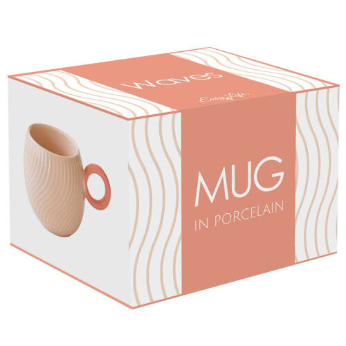 Кружка waves, 350 мл, розовая 2