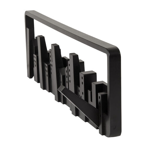 Вешалка настенная skyline, 50 см, черная, 5 крючков 4