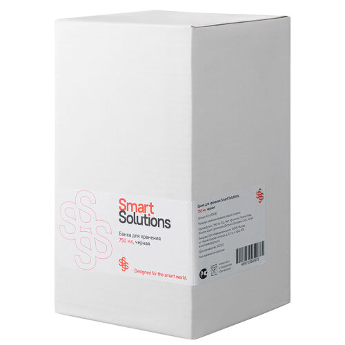 Банка для хранения керамическая, 750 мл, черная 6