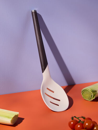 Шумовка smartchef, 31 см, бежевая/бордовая 2