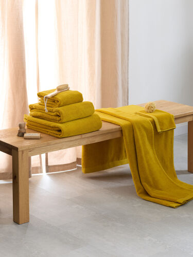 Полотенце для рук цвета охры из коллекции essential, 50х90 см 2