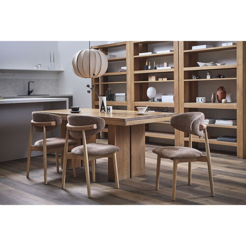 Стул stone, мягкий шенилл, кофе с молоком 3