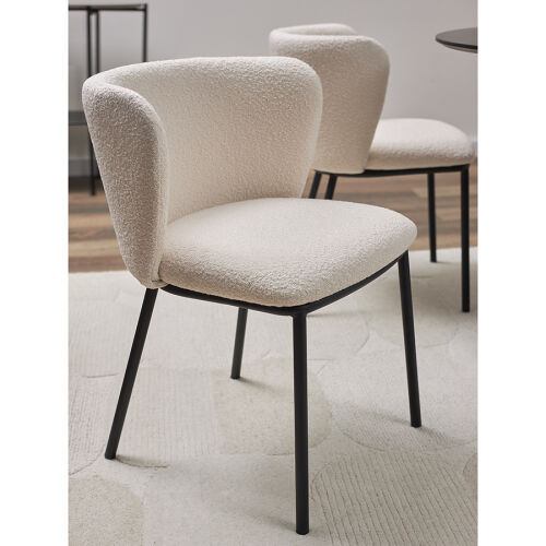 Стул foggy, букле, молочный 5