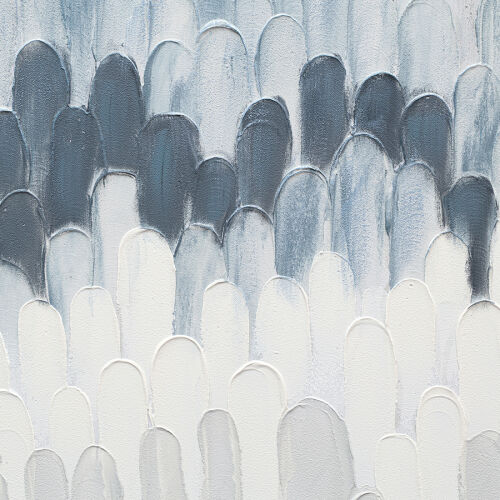 Панно декоративное с ручной росписью by feel, 140х70 см, серо-го 7