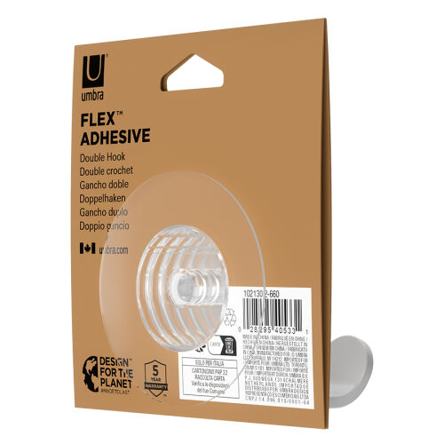 Крючок универсальный flex adhesive, белый 6 Крючок универсальный flex adhesive, белый 6