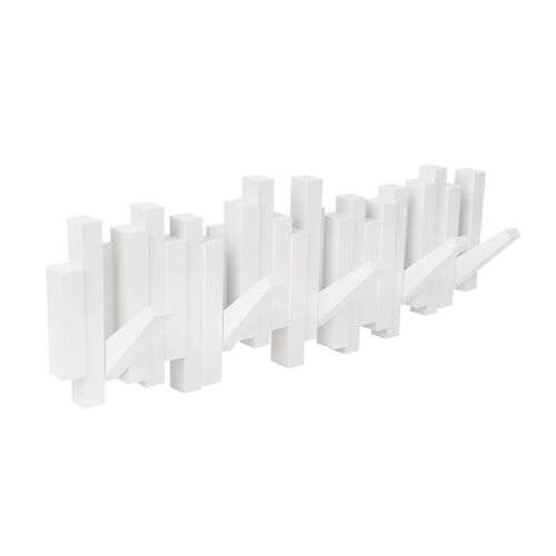 Вешалка настенная sticks, 49,3 см, белая, 5 крючков 4