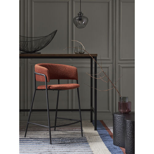 Стул полубарный helning, букле, терракота 1