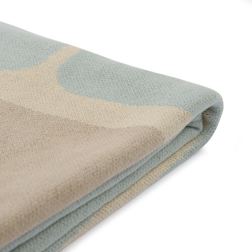 Плед из хлопка с рисунком tea plantation из коллекции terra, 130 4