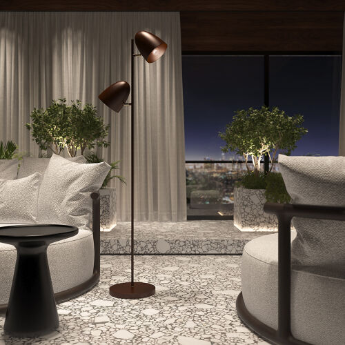 Торшер fedd, 153 см, вишневый 2