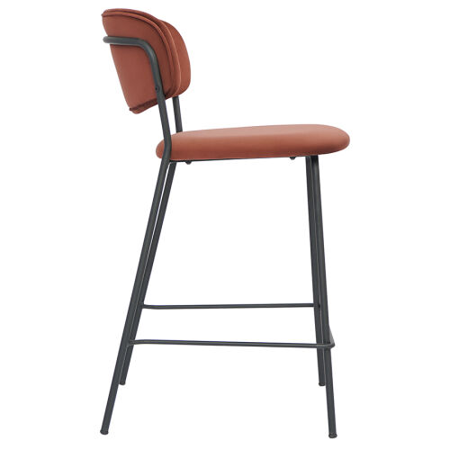 Стул полубарный eirill, велюр, кирпичный 3