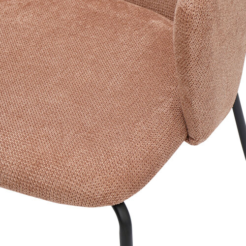 Стул dwight, фактурный шенилл, коралловый 6
