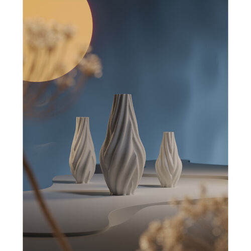 Ваза для сухоцветов printed art, wave, 32 см 5 Ваза для сухоцветов printed art, wave, 32 см 5