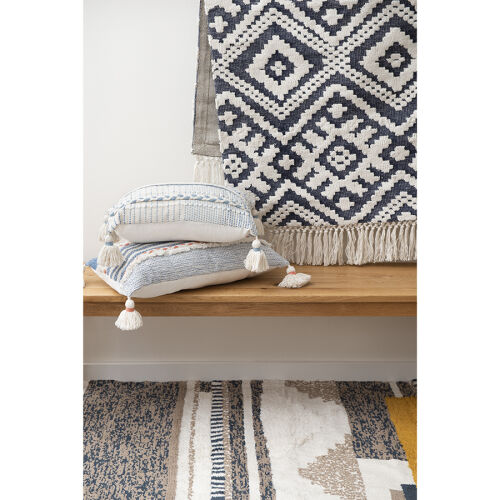 Чехол на подушку с кисточками и бахрамой из коллекции ethnic, 35 7 Чехол на подушку с кисточками и бахрамой из коллекции ethnic, 35 7